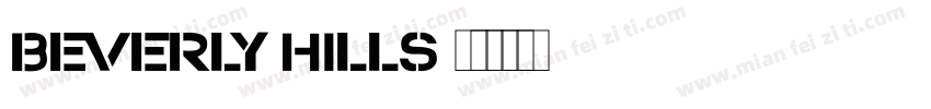 BEVERLY HILLS字体转换
